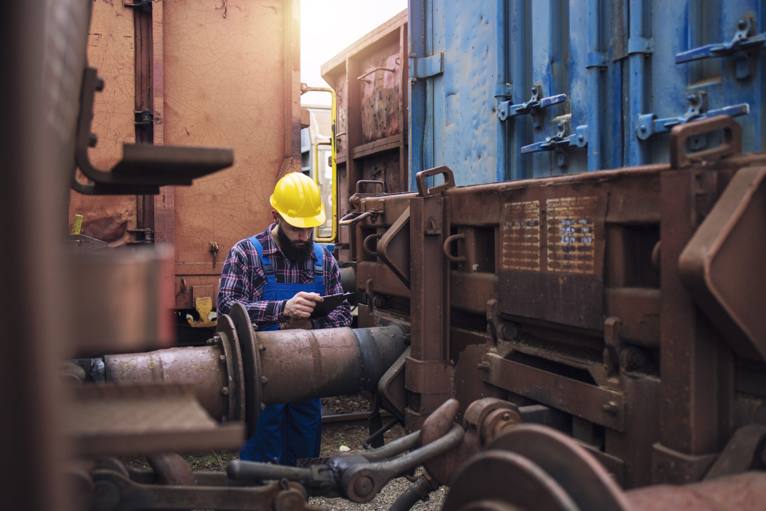 Industrial Technician Working on Mechanical Pumps and Piping